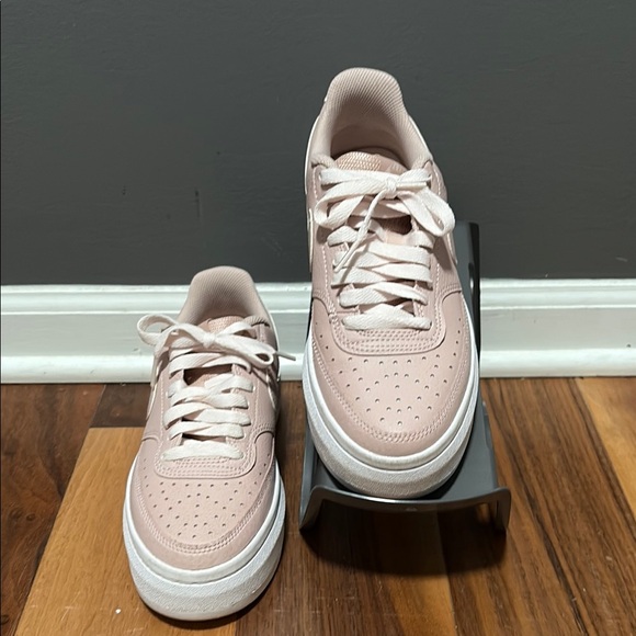 Nike Court Vision Alta Pink Platform Sneakers with Chunky Sole - Picture 2 of 10